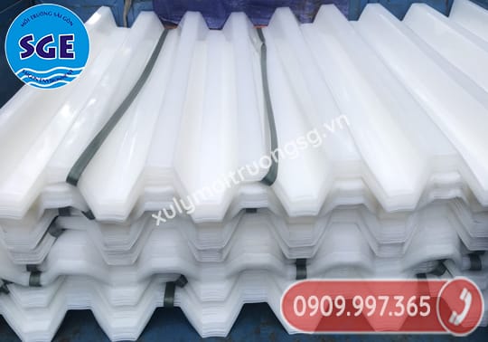 Tấm lắng lamen D80 nhựa PP màu trắng nhập khẩu trực tiếp bởi SGE